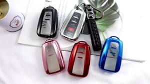 Kirsnda for Toyota Key Fob CoverProtection Case with KeychainSoft TPU