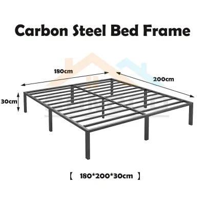 CONOCO Mall Metal Iron Sofa Bed Nordic Style Bed Frame High Load Bearing White/Black Sitting Sleeping bed