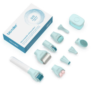 Bio roller G10 derma roller 10 in 1 derma needle ice roller cold compress for face eye body lip massage roller clean face 720pins 27pins 0.5mm jade roller facial lift manual