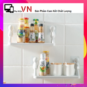 Kệ Nhựa Dán Tường Treo Nhà Tắm Nhà Bếp Họa Tiết Hình Người Độc Đáo Siêu Chắc - Kệ Để Đồ Gia Vị Nhà Bếp Hình Nhân Siêu DÍnh - Giá Treo Tường Để Đồ Dùng Đa Năng Bền Rẻ Đẹp