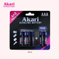 Akari Alkaline Battery, AAA LR03, 1.5V - 4+2 in a pack Buy 1, Take 1 (ABT-3A). 