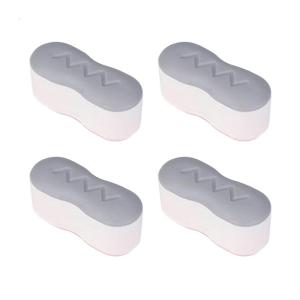 4Pieces Toilet Lid Bumpers Antislip Easy Installation Toilet Seat Bumpers Selfadhesive Seat Boosters for Home Bathroom