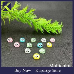[Kupaoge] 10Pcs Luminous Briquettes Elfs Black Ball Sprite Duck Figurine Home Decor Glowing Miniature Fairy Garden Decoration Accessories