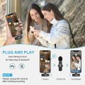 K9 Wireless Microphone Rechargeable Audio Video Recording Mic For Type & IOS Live Vlogging Mobile Phone Microphone. 