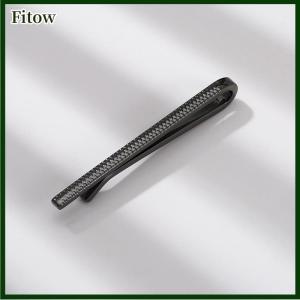 Fitow Light Luxury Metal Tie Clip Men Wedding Necktie Tie Clasp Clip Gentleman Ties Bar Tie Pin For Men Accessories Jewelry