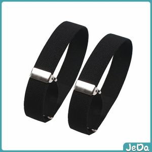 JD 1คู่ สายรัดแขนเสื้อยืดหยุ่น สายรัดแขนเสื้อ กันลื่นของผ้า ปรับได้ Elastic Armband