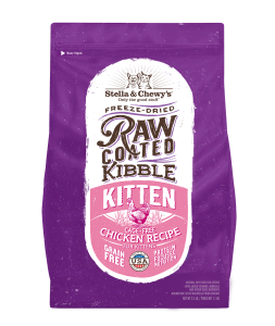 Stella & Chewy’s Raw Coated Kibble for Kittens – Cage-Free Chicken Recipe [Weight: 5lb]