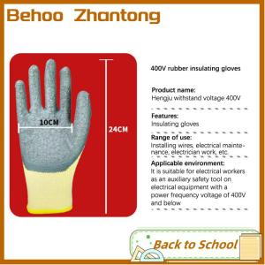 Behoo Electrician Work Gloves Protective Tool 400v Insulating Gloves 1 Pair Anti-electricity Low Voltage Security Protection Gloves
