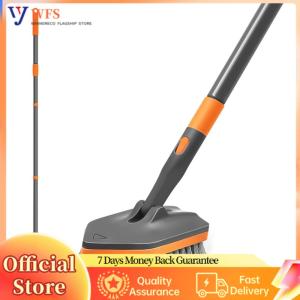 【Flagship】 Shower Cleaning Brush with Long Handle Non-Scratch Cleaning Brush Detachable for Home Kitchen Bathroom Garage Decking Patio