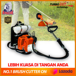 APACHE TurboCUT® WB728T | Super Heavy Duty Garden Trimmer | Backpack Brush Cutter | Grass Cutter | Mesin Rumput | 32.8cc | 2-Stroke | 2 Year Warranty | Free Accessories | Free Shipping |