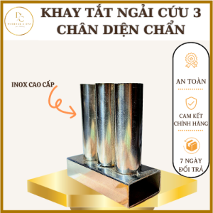 Khay Tắt Ngải Inox 3 chân Cao Cấp Diện Chẩn Dụng Cụ Diện Chẩn