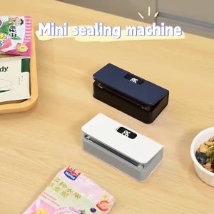 Mini Heat Sealer Plastic Bag Heat Sealing Machine Rechargable Plastic Storage Package Sealer Handheld Clip Bag Food Heat Sealer