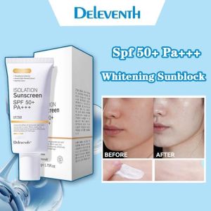 Deleventh Sunscreen Spf 50+ Pa+++ Sun Cream Whitening Sunscreen Gel Perfect Uv Face Sunblock Anti-Sweat