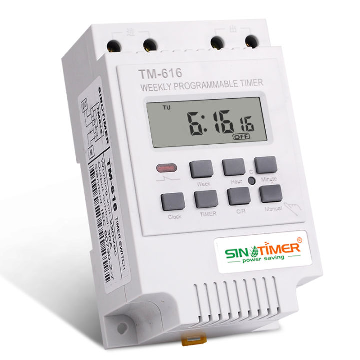 30AMP Weekly Programmable Digital TIME SWITCH Relay Control Timer 220V ...