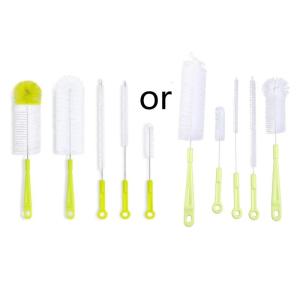 5 Pcs Long Handle Cleaning Brush Sets for Narrow-mouth Baby Bottle Pipe Washing Sports Water Bottle Glass Tube Cleaner Household Kitchen Clean Tools