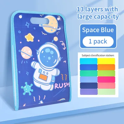 Belfoyer 【การจัดส่งสินค้า 2-3 วัน】แฟ้มเอกสารขนาด A4 แบบมีหูหิ้ว กระเป๋าใส่ข้อสอบนักเรียน กระเป๋าเอกสารอเนกประสงค์ ใส่ใบเสร็จ บัตร และเอกสารสำคัญ