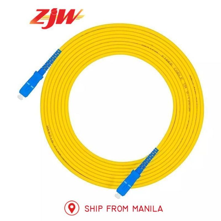 Zjw 3m5m10m Scupc Scupc Simplex 9125 Single Mode Sm Fiber Optic 