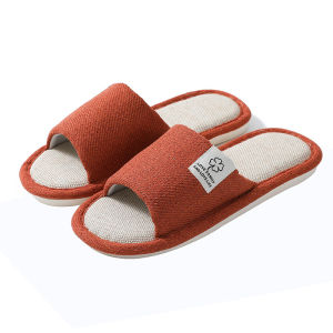Classic Cotton Linen Slippers for Women Home Use Linen All-Season Thick-Soled Japanese Style Spring and Autumn Floor Slippers
