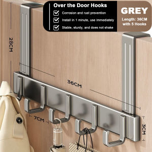 Hooks Over The Door Home Organizer Rack Clothes Coat Hat Towel Hanger Bathroom Accessories Holder Door Hang Quick Installation2026