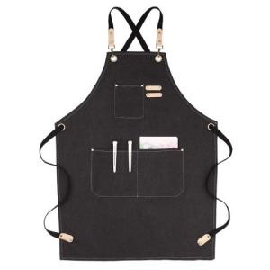 Fashion canvas kitchen apron Women Men Chef work apron Barbecue Restaurant Bar Shop Cafe Beauty Nail studio apron