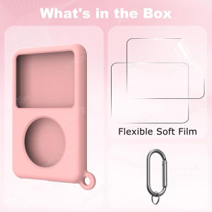 For Innioasis Y1 MP3 Player Silicone Protective Case Anti-Scratch Shockproof for Y1 MP3 Protection Cover Shell with Keychain