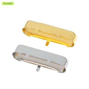 FUJIAS3 1Pcs Brass Cover For ST Single Pickup Cover Lid Top Open Guitar Parts 72x20mm