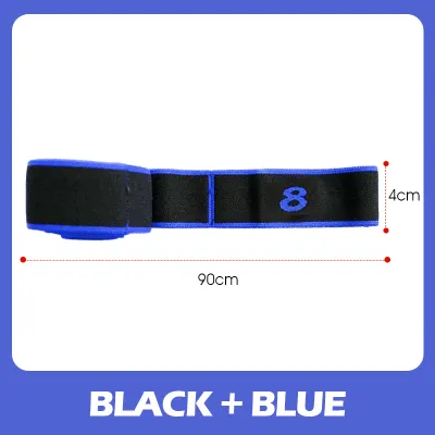 Yoga Elastic Stretch Belt Step Pilates Stretching Exercise Training Stretching Band with 8 Loops