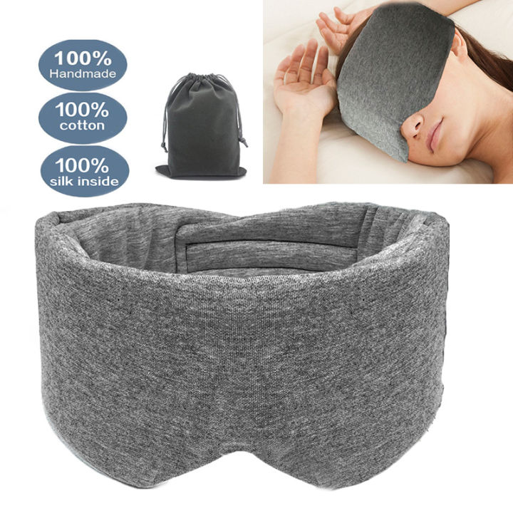 Mavogel Cotton Sleep Eye Mask - Updated Design Light Blocking Sleep Mask,  Soft and Comfortable Night Eye Mask for Men Women, Eye Blinder for
