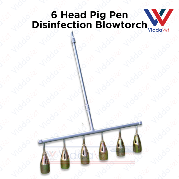 6 head High temperature torch for pig farm disin.fection liquefied ...