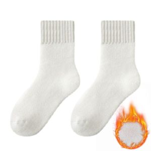 Warm Fluffy Winter Socks - Thick & Soft for Autumn  Cute Solid Colors