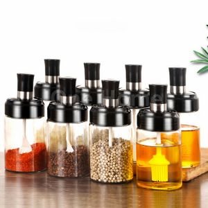 โถปรุงรส ได้แก่ มีช้อนและพร้อมฝาปิด โถเกลือ กล่องเครื่องปรุงรส ขวดปรุงรส Seasoning jar with spoon and lid