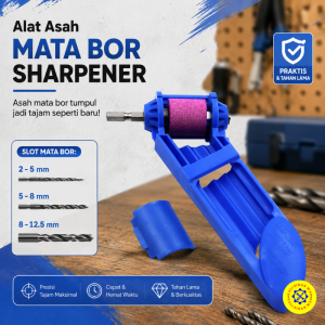 Alat Asah Mata Bor Wheel Bit Sharpener Drill Grinding HSS Titanium 2-12.5mm