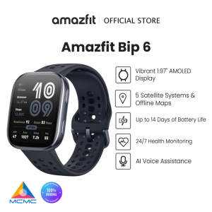 Amazfit Bip 6 Smart Watch 46mm with Outdoor Offline Maps and Navigation Fitness Tracker Support 140+ Workout Modes