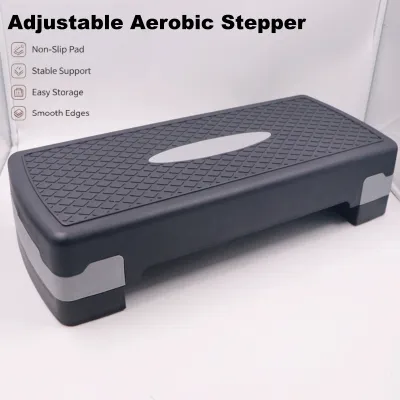 Home Fitness Stepper Pedal Aerobic step board Rhythm Aerobic Exercise with Non-Slip Yoga Jump Adjustable Height