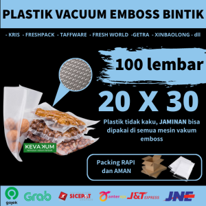 KEVAKUM Plastik Vakum Emboss 20x30 isi 100 lembar