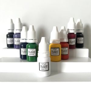 PAKET 9 WARNA LENGKAP PIGMEN RESIN Oil Based 15gr Pewarna Resin Pigment Recine Oilbased Basis Minyak Biang Warna Warni Varian Variasi Oilbase Cat Minyak Lukis Akrilik Slime Pekat Solid