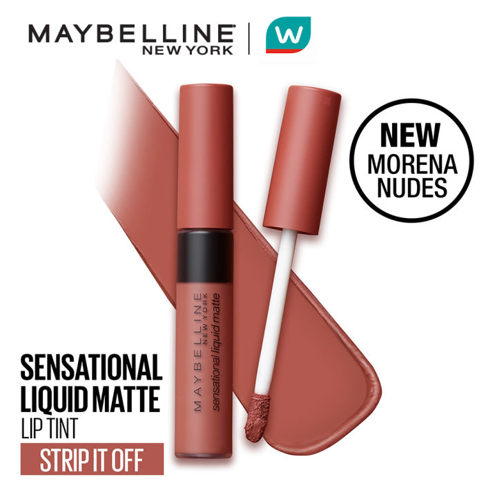 Maybelline New York Sensational Liquid Matte Liptint Nudes Strip It Off 7ml