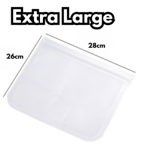 EVA Reusable Silicone Food Sealing Bag - Freezer Bag Containers Leakproof Zip Shut Bag Fresh-keeping Kitchen