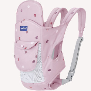 เป้อุ้มเด็ก เป้อุ้มเด็กราคาถูก ผ้าฝ้ายแท้กอดแนวนอนได้พร้อมแผ่นป้องกันหัวอายุที่เหเหมาะสำหรับเด็กอายุ 0-36 เดือน