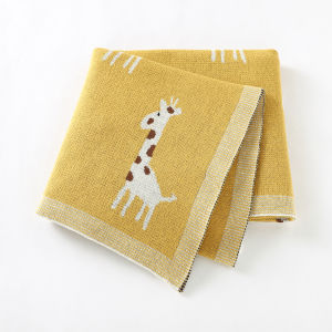 Baby Blankets Super Soft Newborn Boys Girls 100%Cotton Knitted Swaddle Wrap Quilt 100*80cm Toddler Infant Outdoor Sleeping Cover