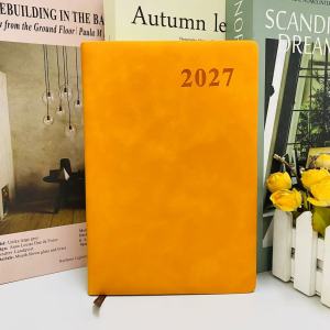 Year of 2027 Journal Daily Diary Monthly Planner Leather Cover Notebook Planner