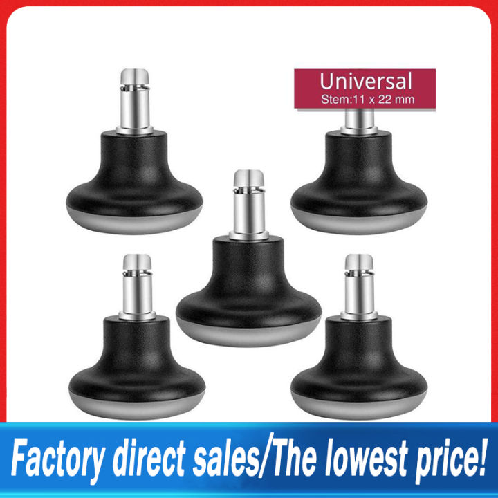 5 Pack Bell Glides for Office Chair without Wheels, Replacement Rolling
