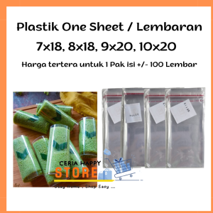 Plastik Opp One Sheet Selembar  7x18 8x18 9x20 10x20 l Lembaran Untuk Dadar Gulung Risoles Cake