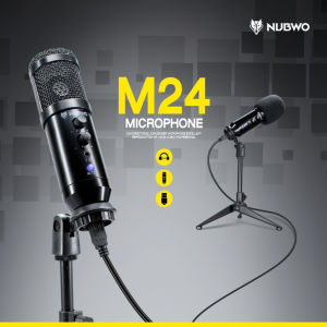 🚀ส่งเร็ว🚀 GAMING NUBWO M24 CONDENSER MICROPHONE USB ไมโครโฟน คอนเดอเซอร์ แถมขาตั้ง ไมค์ เสียงชัด เสียงดี #M 24