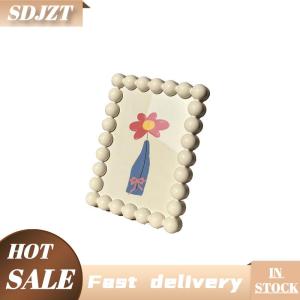 SDJZT Đính cườm cạnh dễ thương khung ảnh cho máy tính để bàn hiển thị hình ảnh cá nhân chủ phòng và văn phòng trang trí phụ kiện