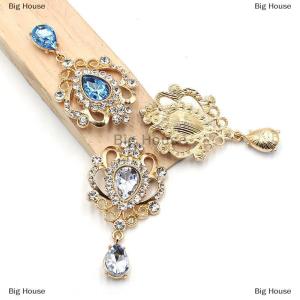 [COD] Big House 32x60มม. สำหรับงานเย็บปักถักร้อยกระดุมพลอยเทียมสำหรับผมอุปกรณ์เสริมงานฝีมือแบบ DIY เข็มกลัดหลังแบนอุปกรณ์เครื่องประดับ