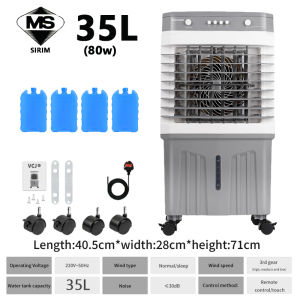 【3 Year Warranty】 Air Cooler 80L Portable Air Conditioner Fan Aircond Fast Cooling Remote Control Kipas Angin Sejuk Save Energy Industrial Air Cooler/冷風扇 大型冷风机 COD