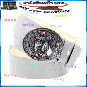 เข็มขัดสายพร้อมหัว+หัวเข็มขัดฟรีพวงกุญแจ หนังวัวอัดลายหนังทั้งเส้น เข็มขัดหนังวัวงานแฮปวี่ แนวคาวบอย งานวินเทจ เข็มขัดผู้ชาย Cow leather be