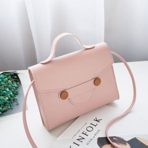 Wolf.id T65 Tas Selempang Wanita Kasual Kekinian Trendy Sling Bag Mini Elegan Fashion Style Korea Bahan Kulit PU Berkualitas Motif Polos Import Jakarta [BISA COD]