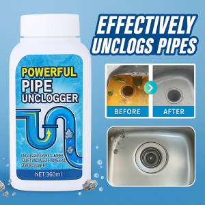 Powerful Heavy Duty Pipe Unclogger Drain Cleaner for Kitchen Sink Toilet Sewer Grease and Hair Removal